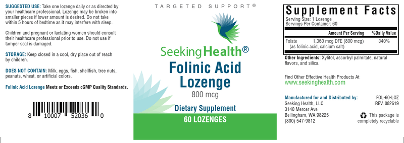 Folinic Acid Lozenge - Ipothecary